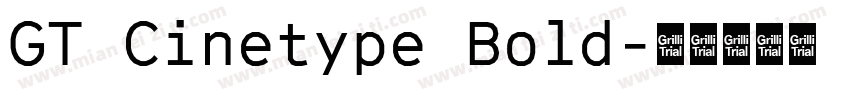 GT Cinetype Bold字体转换